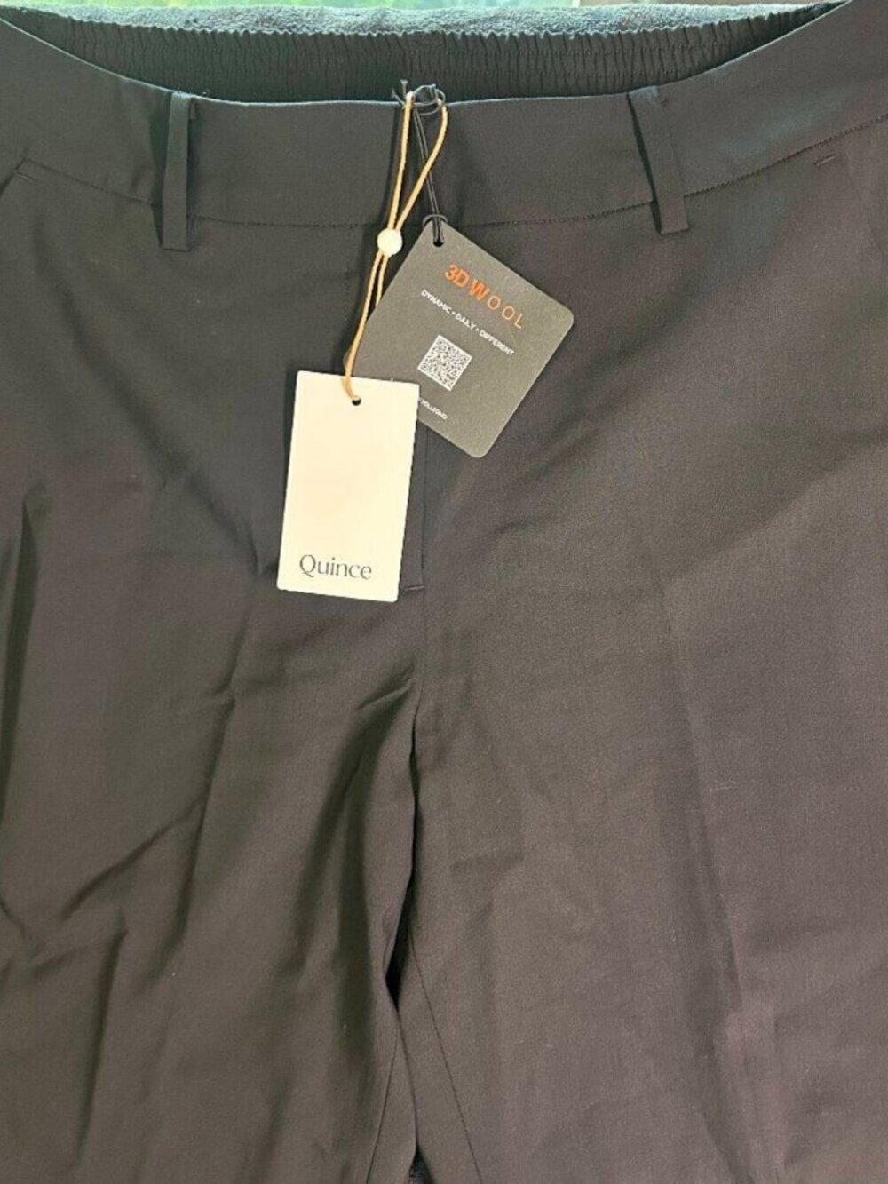 Quince 3D Wool Dress Pants Women’S Size 10 Black Virgin Wool Blend